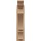 Ekena Millwork 5 1/2-in W x 16-in D x 24-in H Balboa Trad Rough Cedar Woodgrain TimberThane Outlooker, Primed Tan OUTUR055X16X24BOA04RCPR - alternate 5